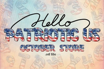 Patriotic Font Styles for American Design Projects