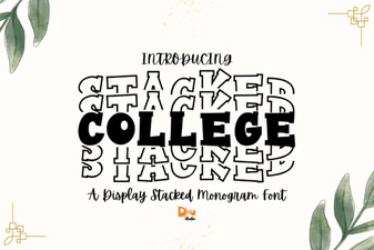 Creative Project Ideas Using Stacked Monogram Fonts