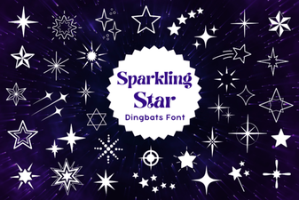 Sparkling Star Fonts for Creative Projects