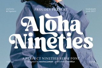 Retro Design with the Aloha Nineties Font